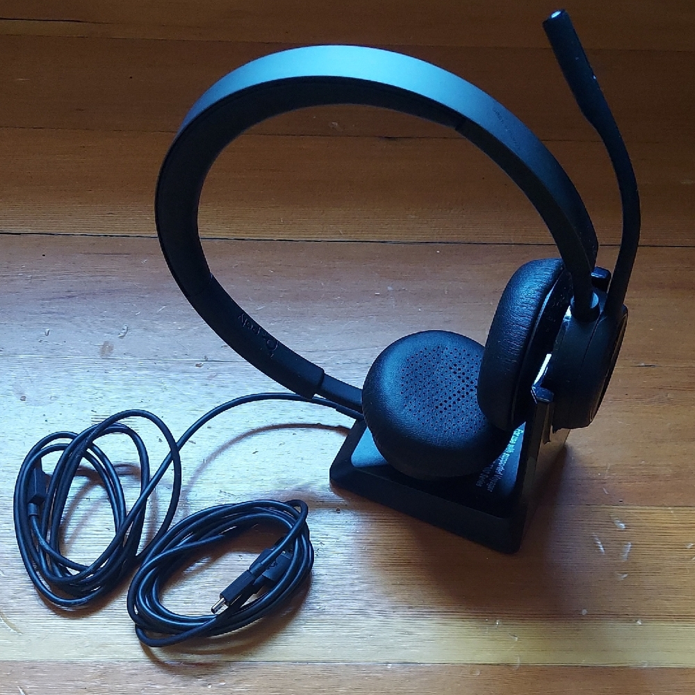 Poly Voyager 4320 Headset with Microphone and Charging Dock